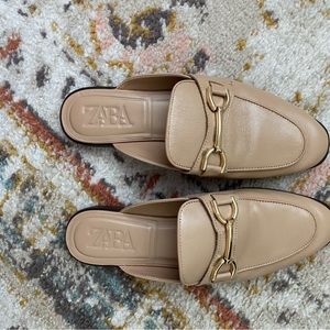 Tan 37 Zara slide